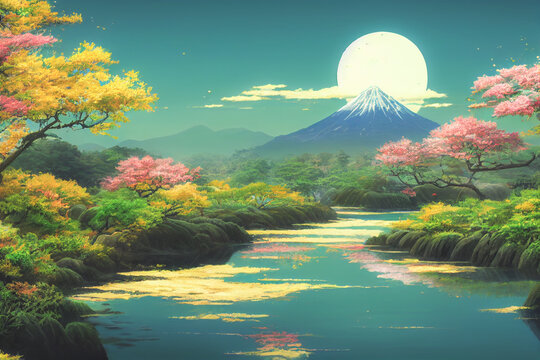 Resultado de imagem para floresta encantada  Spring scenery, Anime  scenery, Scenery wallpaper