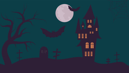 halloween night background