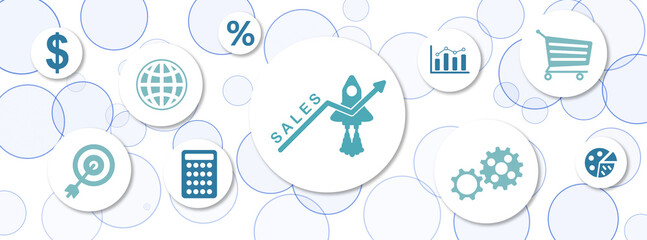 Concept of sales growth