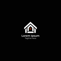 simple home real estate logo icon vector.