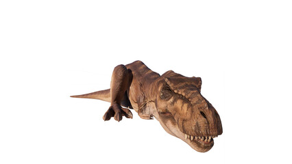 Trex tyrant dinosaur isolated on empty background PNG