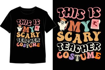 Halloween wavy t shirt design. Halloween t shirt. wavy typography design