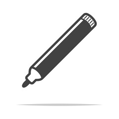 Marker pen icon transparent vector isolated