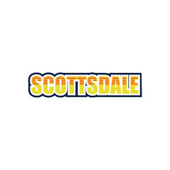 Vintage Retro Scottsdale City Names Design