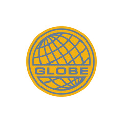 Vintage Globe Emblem Logo Design