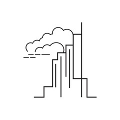 City skyline, city silhouette vector illustration in flat design