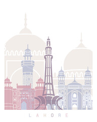LAHORE SKYLINE POSTER PASTEL