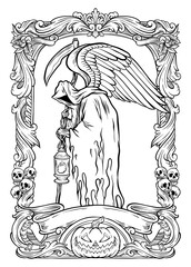 Angel Of Death Coloring Page