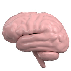 Fototapeta premium 3d rendering illustration of a stylized human brain