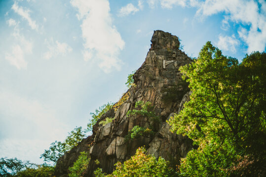 Bergspitze im Harz Bodekessel