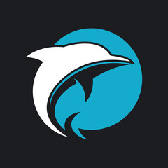 Dolphin logo template vector icon