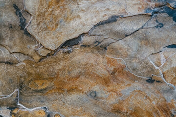 Abstract brown rock wall background