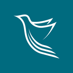 Bird logo template vector icon