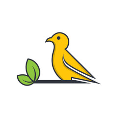 Bird logo template vector icon