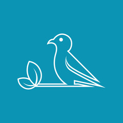 Bird logo template vector icon