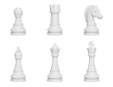 Black and white chess game pieces, figures on chess board on transparent  background PNG - Similar PNG