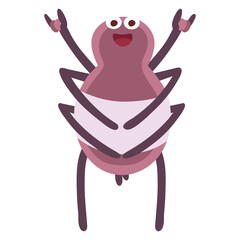 Spider animal cartoon icon png