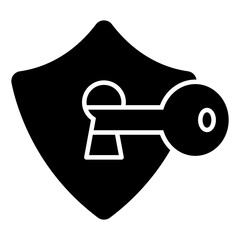 An editable design icon of security shield