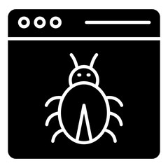 Trendy design icon of web bug