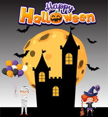 Happy Halloween poster template