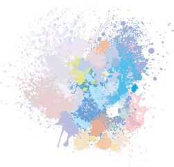 Obraz premium Pastel background of paint splashes