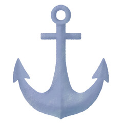Anchor ship digitally drawn illustration PNG