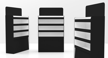 Product display standing unit for super store 3d illustration © Asad