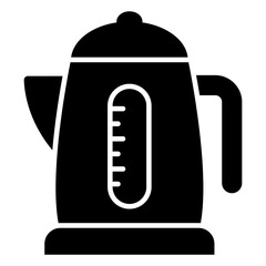 An editable design icon of electric kettle