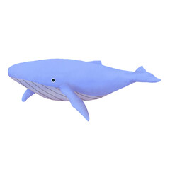 whale marine life digitally drawn illustration PNG