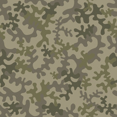 Seamless camouflage pattern - vector illustration