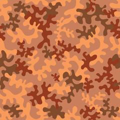 Seamless camouflage pattern - vector illustration