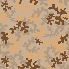 Seamless camouflage pattern - vector illustration