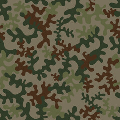 Fototapeta premium Seamless camouflage pattern - vector illustration