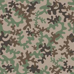 Fototapeta premium Seamless camouflage pattern - vector illustration