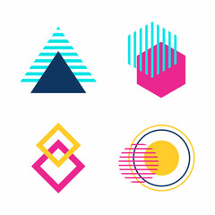 Set Vector Memphis Design