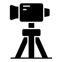 Premium download icon of tripod camera 