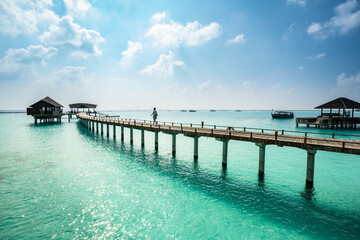 Obraz premium The Jetty, Irufushi, The Maldives