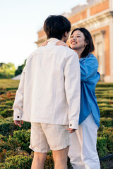 Cheerful Asian Couple Portrait