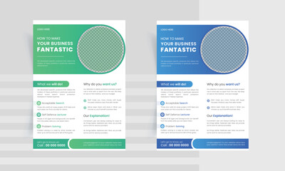 Corporate business flyer design set, Minimal Business Flyer templates, Brochure Cover , Modern layout, trending vector, business marketing agency, annual report, a4 size