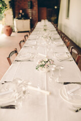 wedding reception table