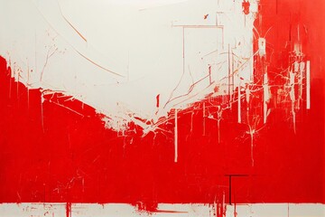 abstract and simple background in red and white with high contrast