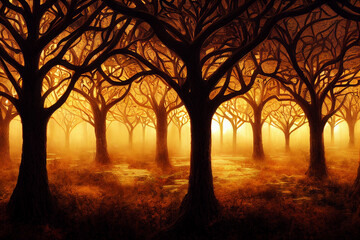Fototapeta na wymiar the Tree of Life in a fantasy environment