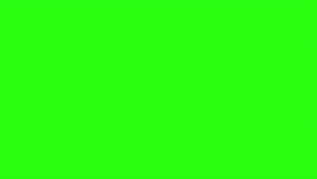 10% off text animation with comic style on green screen background