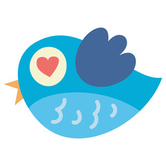 Obraz premium Bird cartoon character icon png