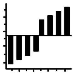 An icon design of histogram 