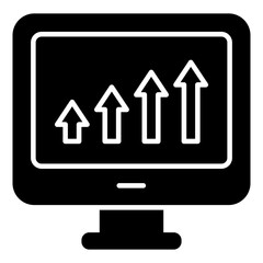 Creative design icon of online data analytics 