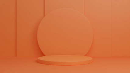 Podium Background 3D White Color,There is an area for displaying products ,promote products, Product presentation,3D rendering,show cosmetic product display,help the product stand out,3D Mock up,