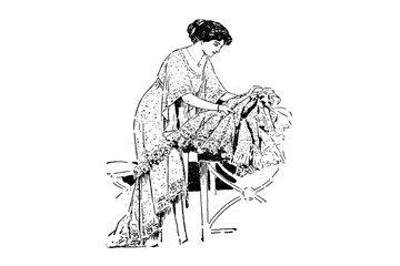 SEAMSTRESS – Vintage illustration