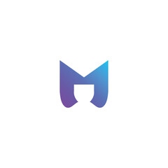 Letter M logo with modern concept