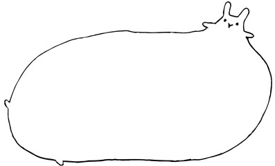 Fototapeta premium ぽっちゃりうさぎ２